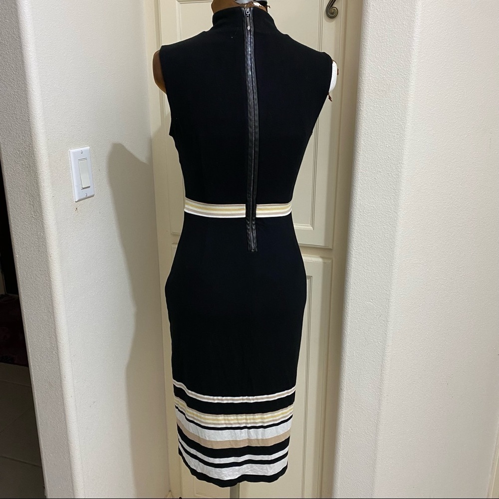 White House Black Market
Women's Mock Neck Striped
Sheath Dress Size O EUC - Picture 5 of 7